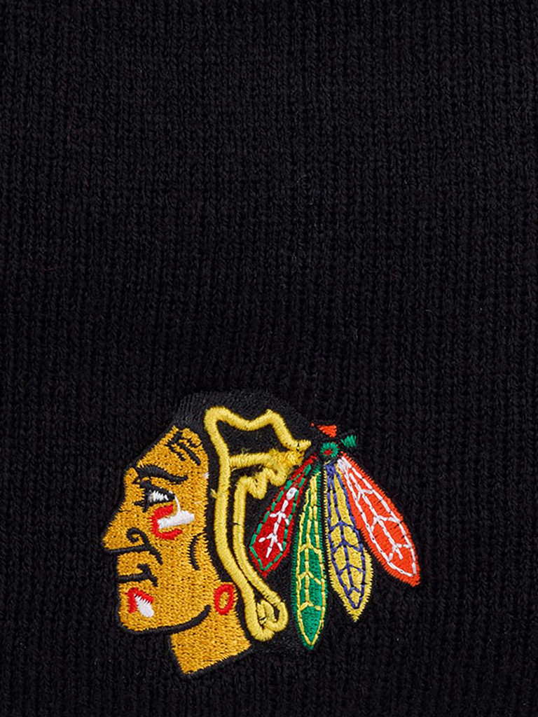 Шапка без отворота AMERICAN NEEDLE 42822A-CBH Chicago Blackhawks Cuffless (черный)