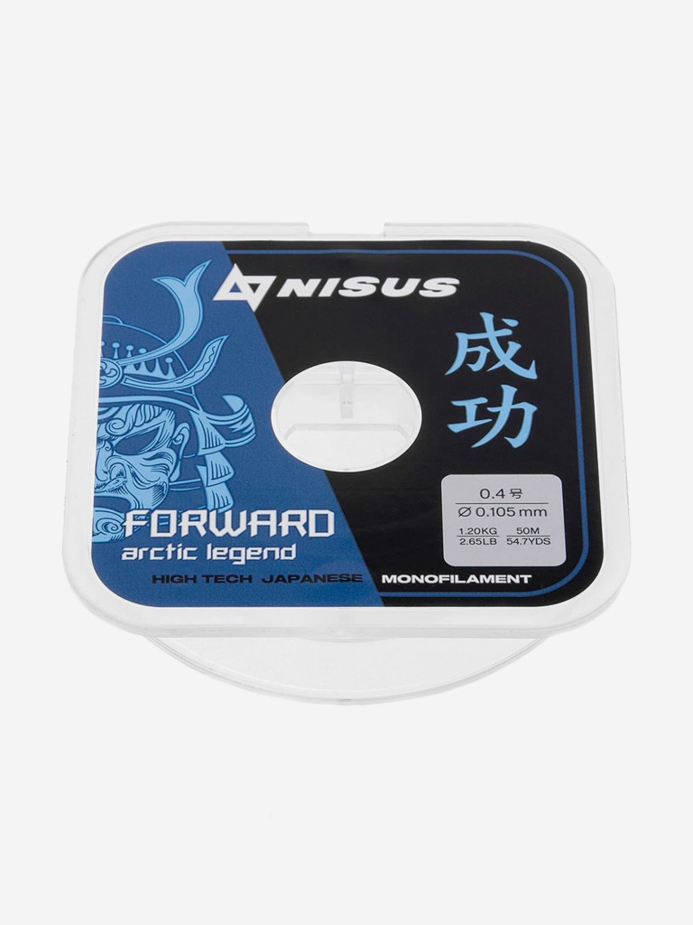 Леска для рыбалки Nisus FORWARD ARCTIC LEGEND Nylon 0,105мм, 50м, 1,2кг, прозрачный