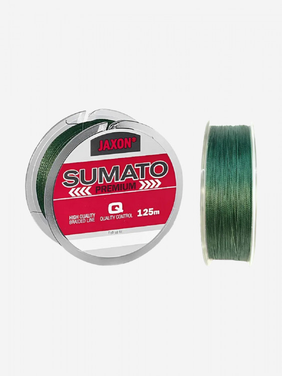 Шнур плетеный для спиннинга Jaxon Sumato 4 жильный 125 м зеленый 0.16 мм 17 кг