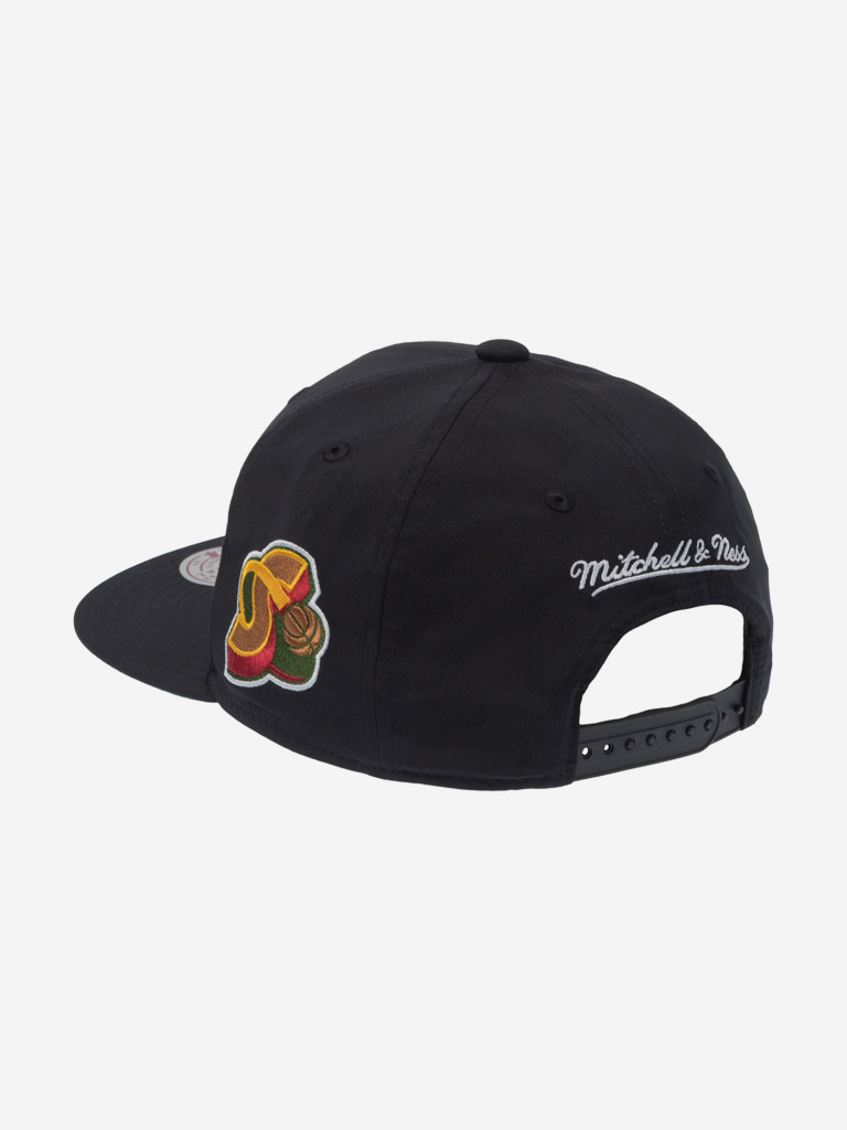 Бейсболка MITCHELL NESS HS11501-SSUBLCK Seattle Supersonics NBA