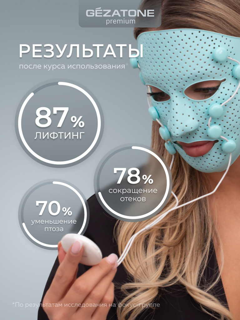 Массажер-маска миостимулятор для лица Biolift iFace, Gezatone