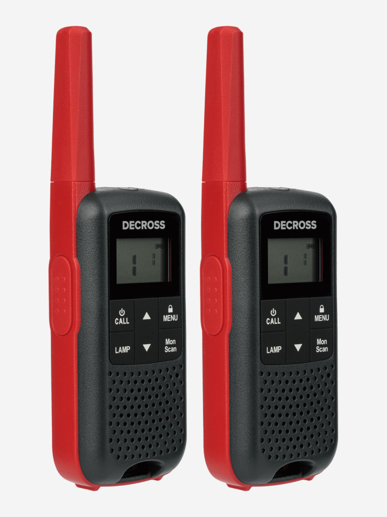 Комплект из двух радиостанций Decross DC63 Red Twin EU с ЗУ