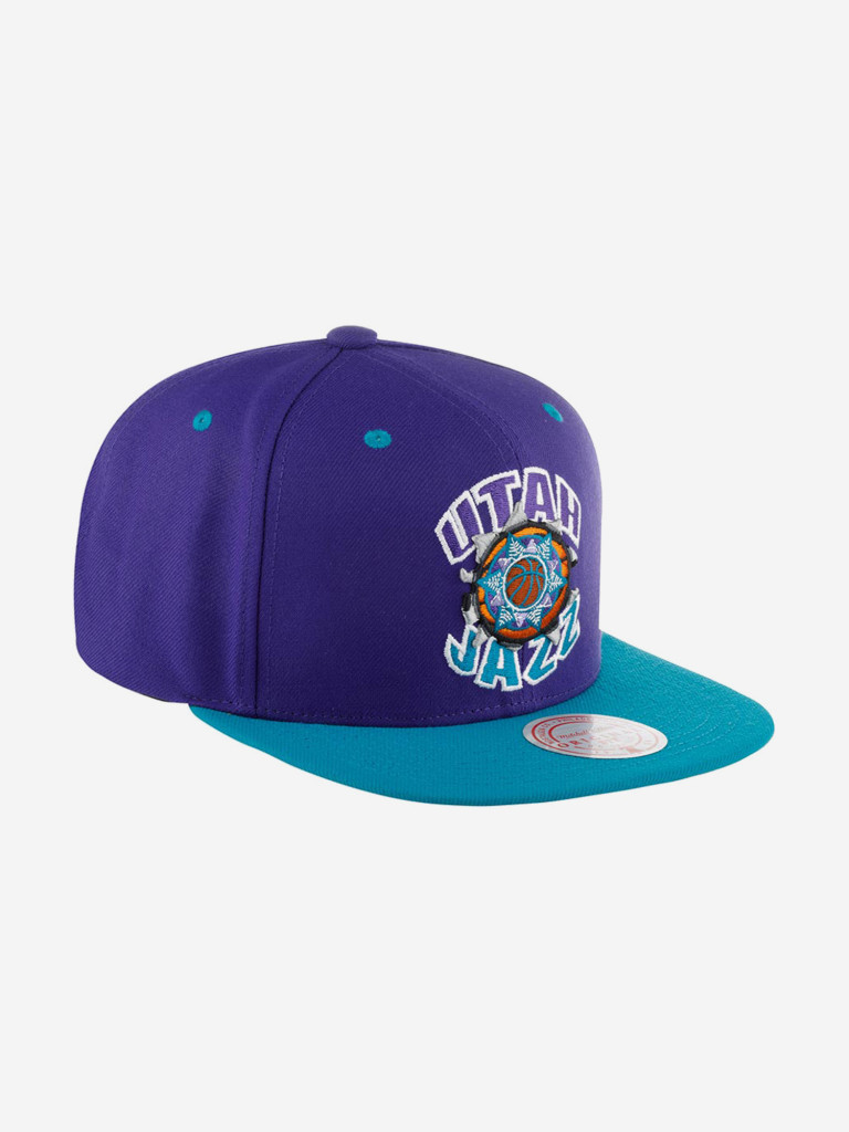 Бейсболка с прямым козырьком MITCHELL NESS HHSS5146-UJAYYPPPPURP Utah Jazz NBA (фиолетовый)