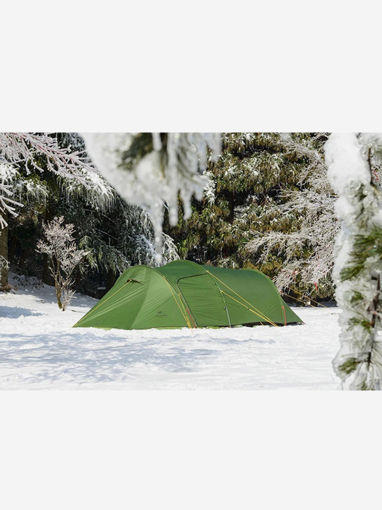 Палатка 3-местная Naturehike Opalus 3, нейлон 20 D, футпринт, зеленая