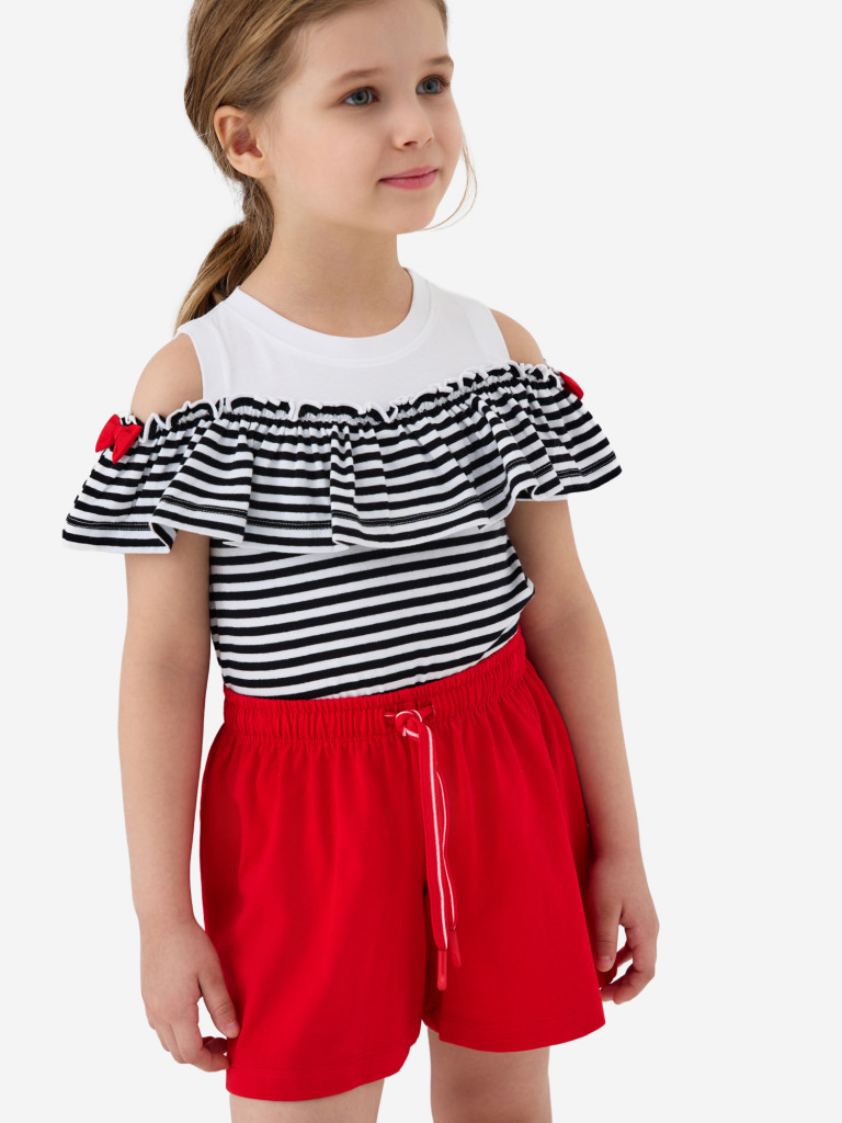 Комплект для девочек: футболка, шорты PlayToday