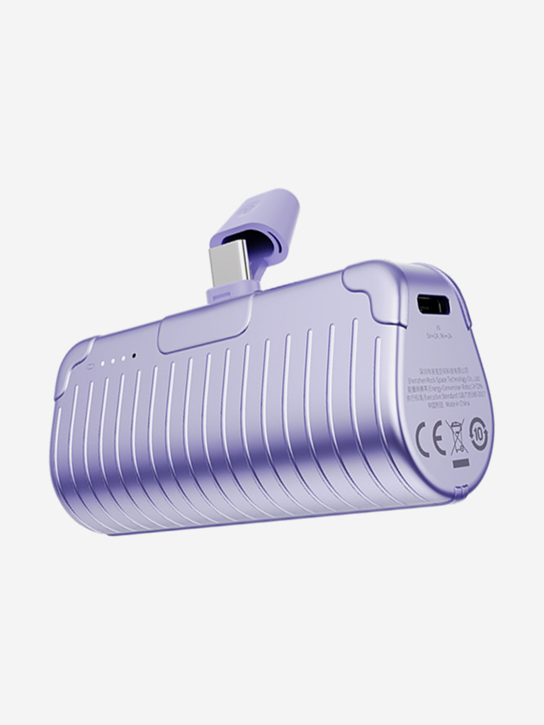Внешний аккумулятор ROCK P85 Fast Charging Power Bank 4800mAh фиолетовый