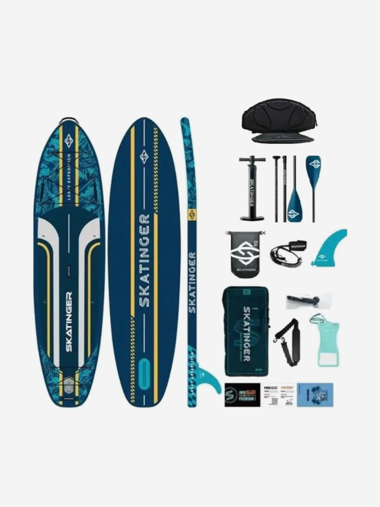 Сапборд Skatinger Leafy Expediton Green Pro