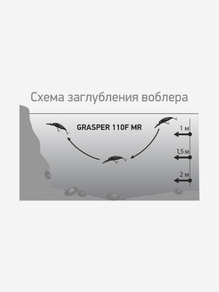 Воблер LureMax Grasper 110F MR-045 18,5 гр плавающий