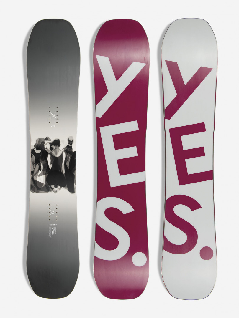 фото Сноуборд yes all-in, красный yes.