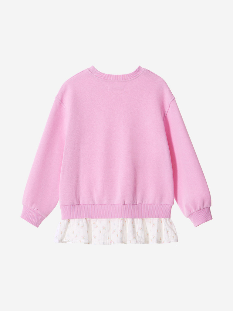 Свитшот из футера для девочек TOTTI KIDS