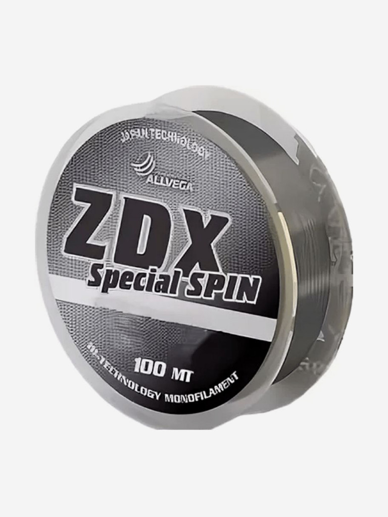 Леска монофильная ALLVEGA "ZDX Special Spin" 100м 0,35мм (11,52кг) светло-серая
