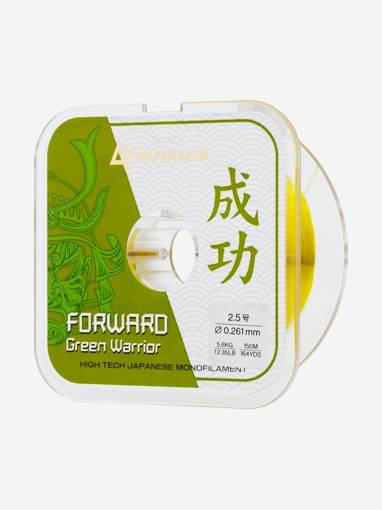 Леска для рыбалки Nisus FORWARD Green Warrior Nylon 0,261мм, 150м, 5,6кг, оливковый