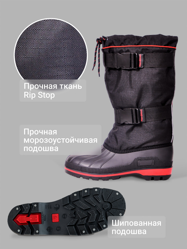 Сапоги утепленные мужские Nordman New Red