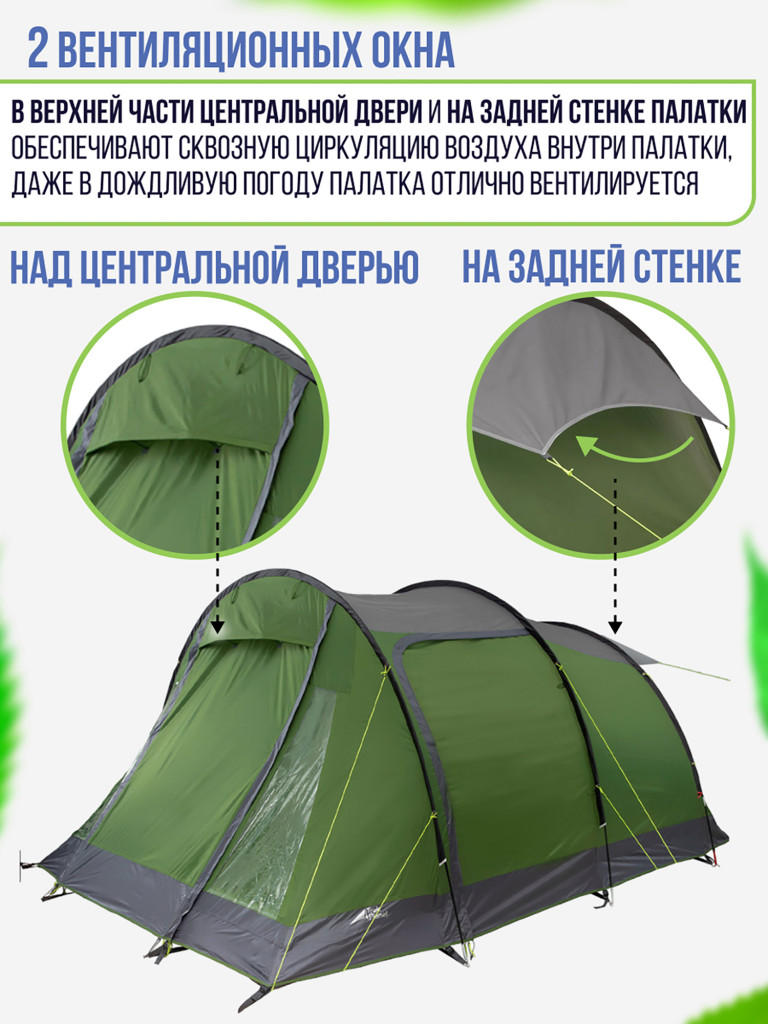 Четырехместная кемпинговая палатка Trek Planet Ankona Lux 4