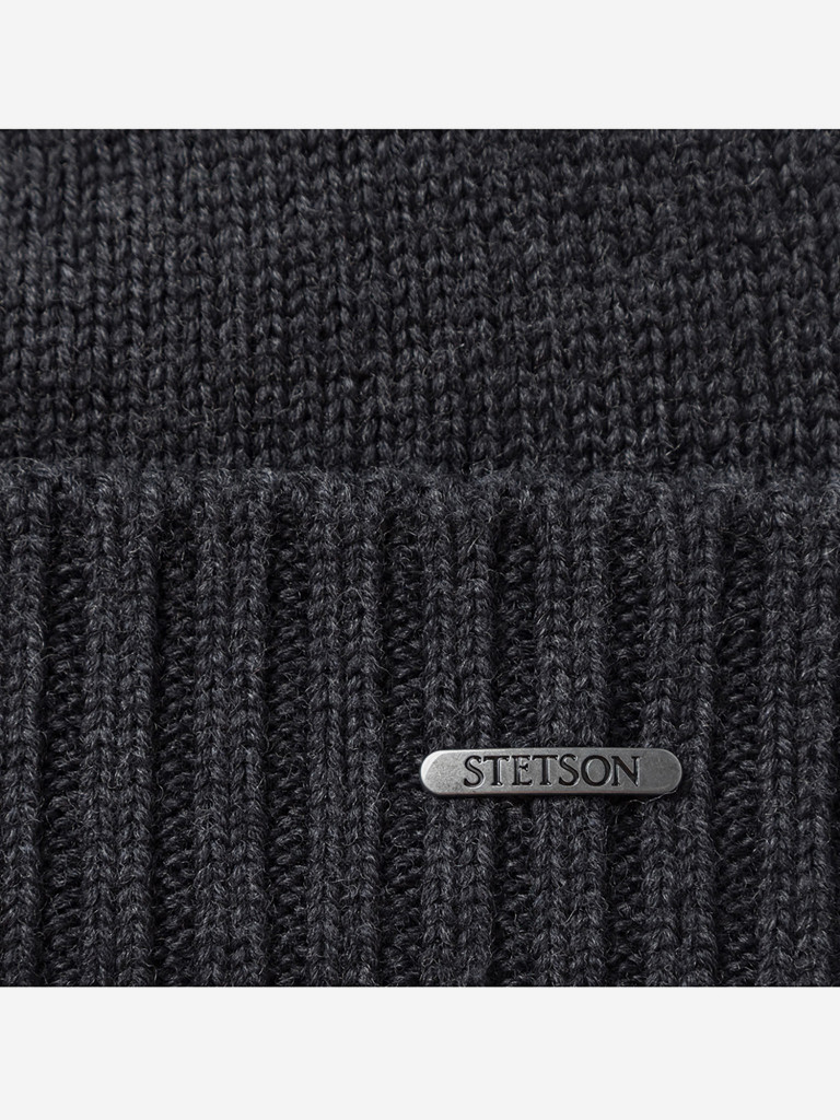 Шапка с отворотом STETSON 8589303 BEANIE MERINO