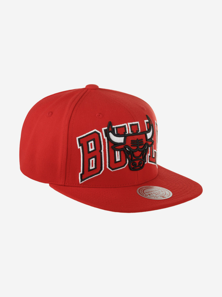 Бейсболка с прямым козырьком MITCHELL NESS HHSS7646-CBUYYPPPRED1 Chicago Bulls NBA (красный)