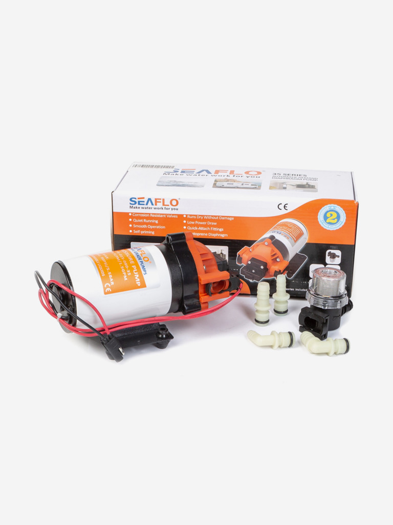Помпа водоподающая SeaFlo мембранная, 12V, 5.5 л/мин, 5.5 BAR, 80 PSI