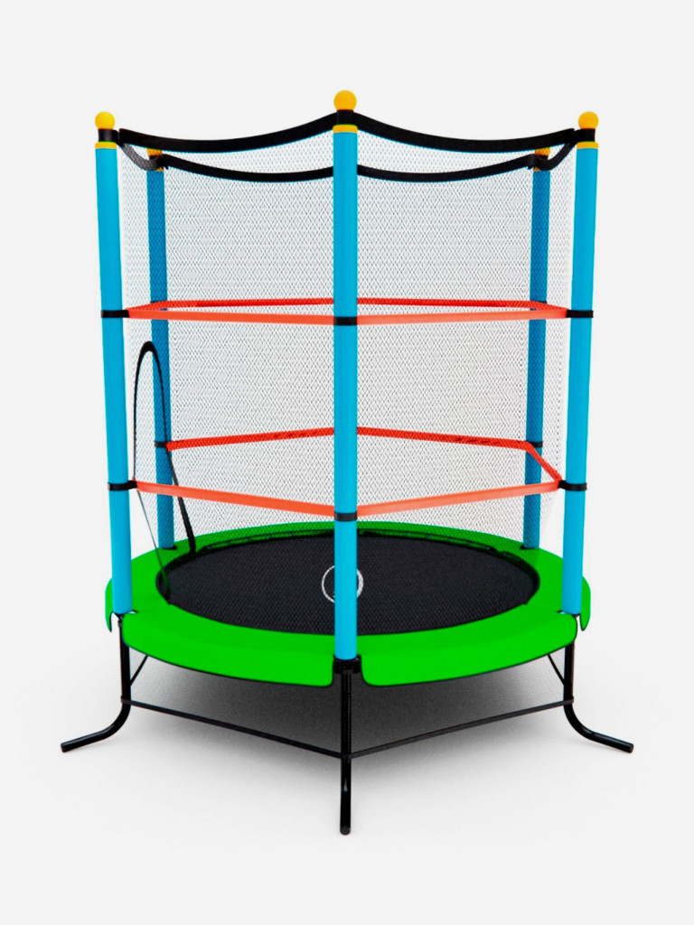 Батут детский DFC SMRKIDS 55" с сеткой, GREEN