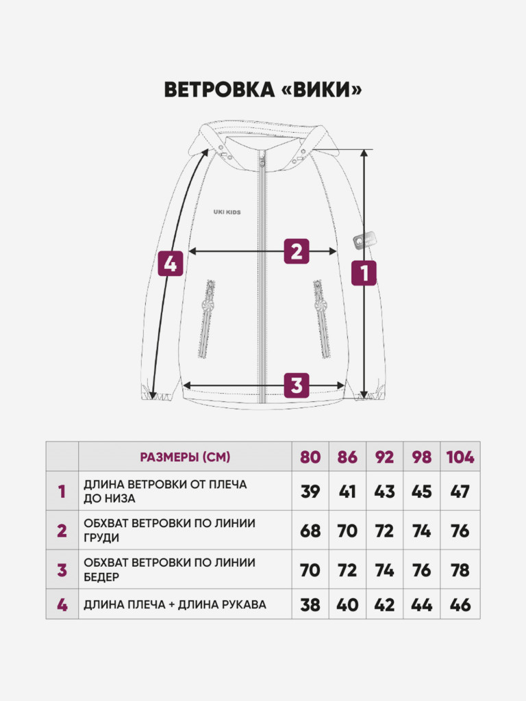 Ветровка для девочки Вики