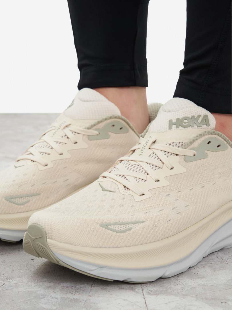 фото Кроссовки мужские hoka one one clifton 9, бежевый