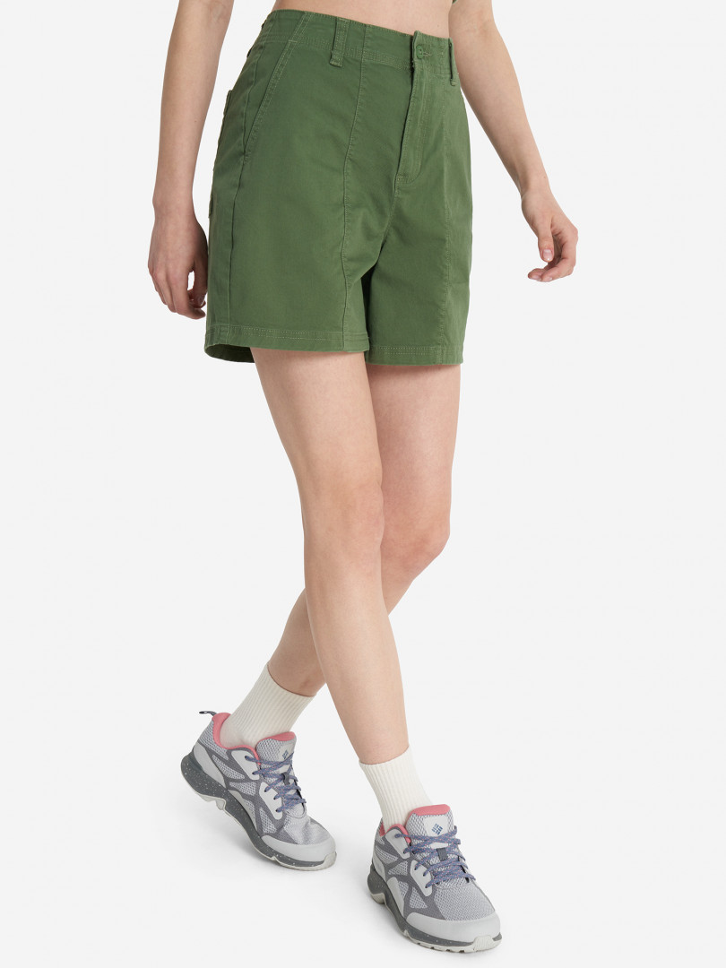 фото Шорты женские columbia calico basin cotton short, зеленый