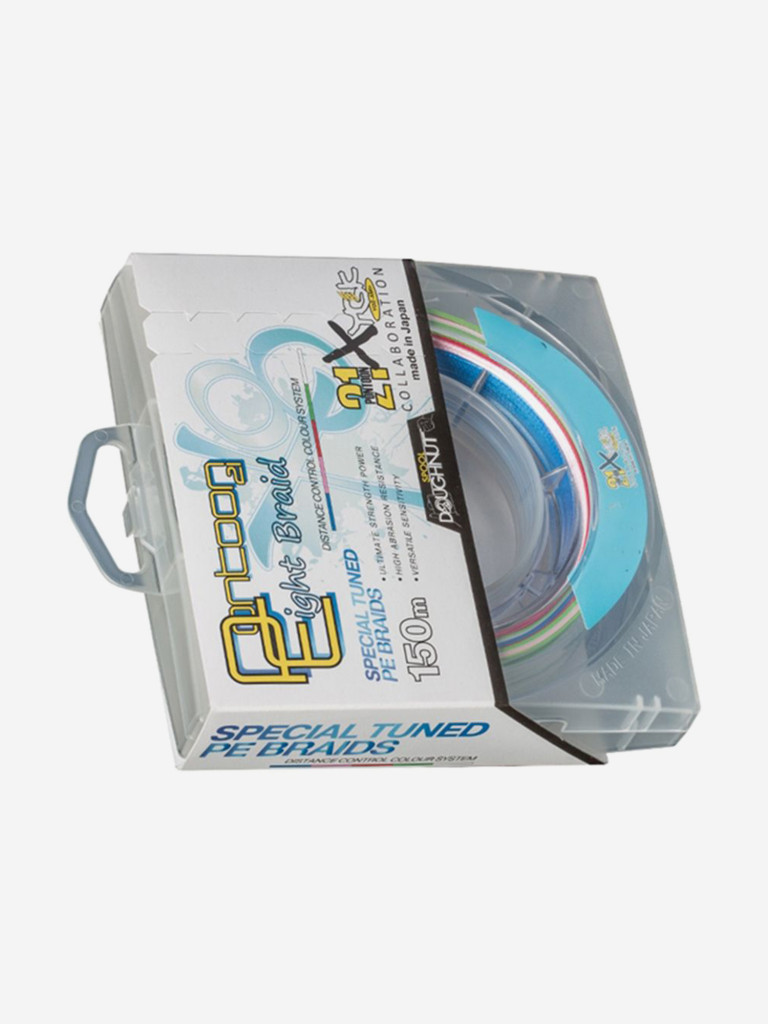 Плетеный шнур для рыбалки Pontoon21 Eight Braid 0,148 мм (разноцветный), размотка(м) 150, разрывная нагрузка(кг) 6,3, нитей 8