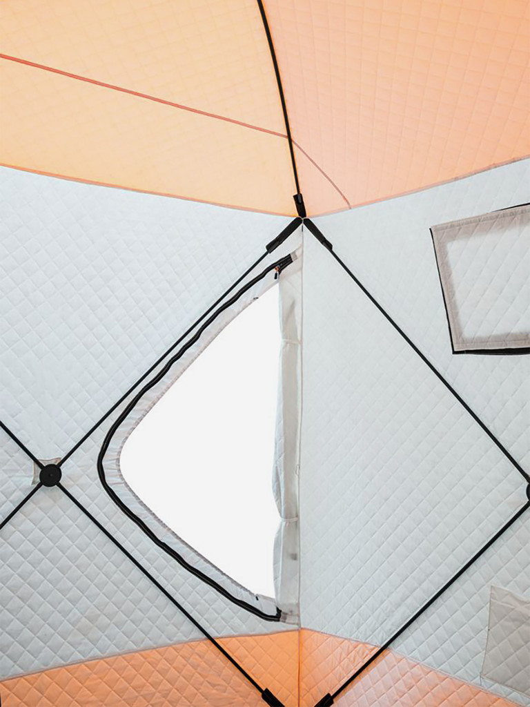 Палатка для зимней рыбалки Fish2Fish Куб 1,6х1,6х1,7 м с юбкой в чехле, утепленная