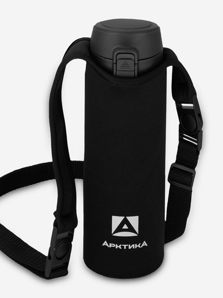 Сумка для питьевого термоса "Арктика", черная, размер S