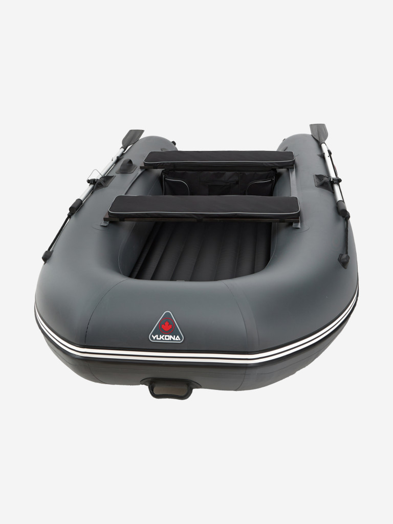 Лодка ПВХ под мотор Yukona 300 НДНД надувная для рыбалки, серая