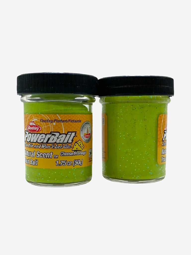 Паста форелевая Berkley PowerBait Natural Scent Cheese CharTreuse/ Сыр Шартрез 50gr