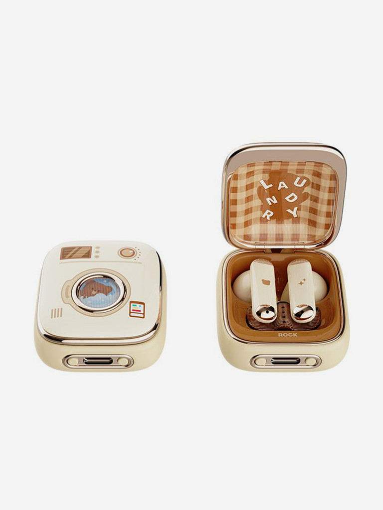 Беспроводные наушники с авторским дизайном Rock Retro Style TWS Bluetooth Earphones Bear