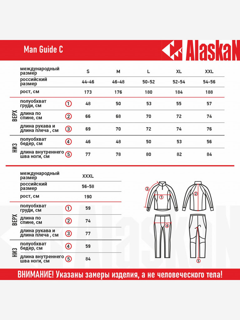 Термобелье Alaskan Mаn Guide С