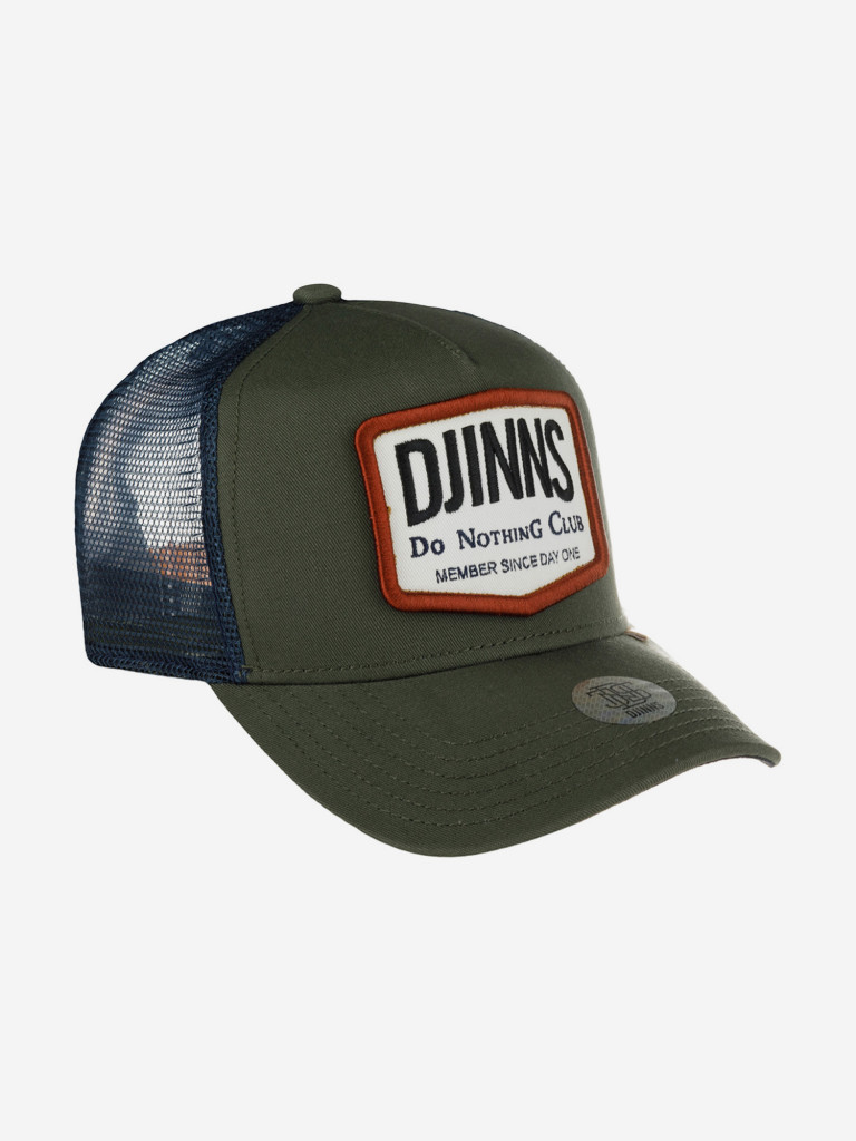 Бейсболка с сеточкой DJINNS HFT Nothing Club 2 HeatDye (оливковый)