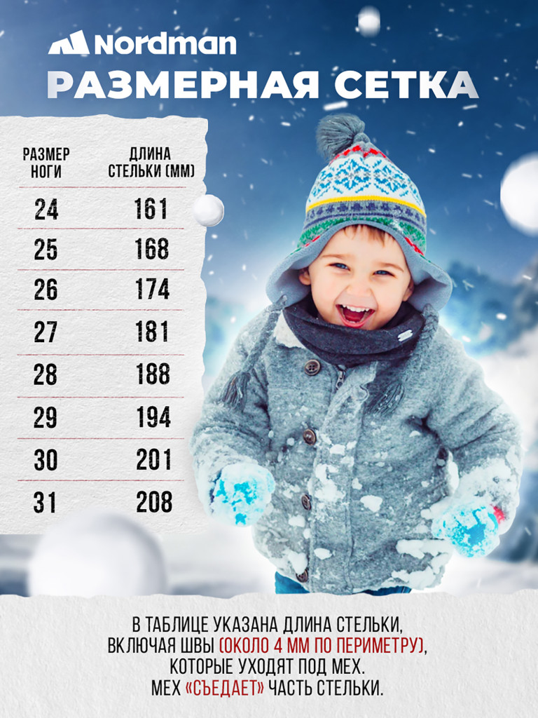 Валенки детские Nordman