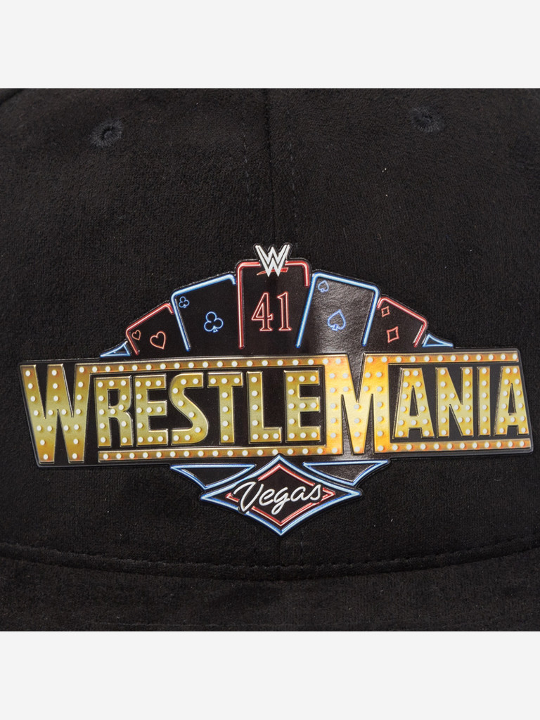 Бейсболка с прямым козырьком MITCHELL NESS HS13259-WRTBLCK Wrestlemania WWE (черный)