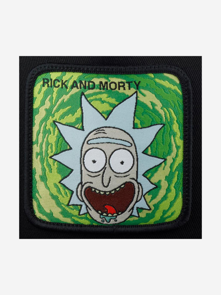 Бейсболка с прямым козырьком CAPSLAB CL/REM2/1/CASF/RI1 Rick and Morty Rick (черный)