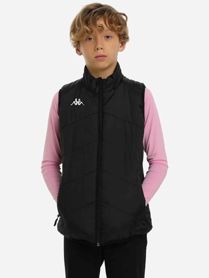 фото Жилет утепленный для мальчиков kappa, черный