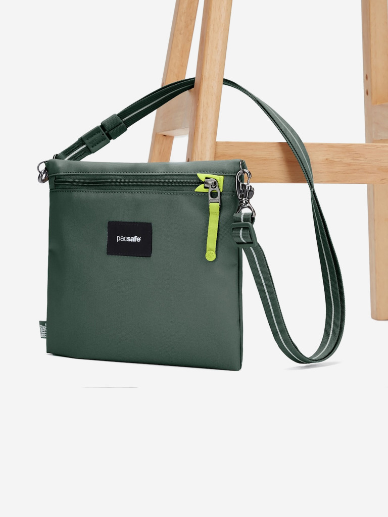 Сумка антивор Pacsafe GO crossbody pouch, Spruce Green, 3,5 л.