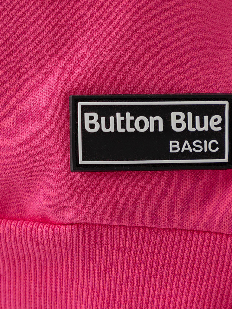 Худи для девочки с манжетами розовое Button Blue