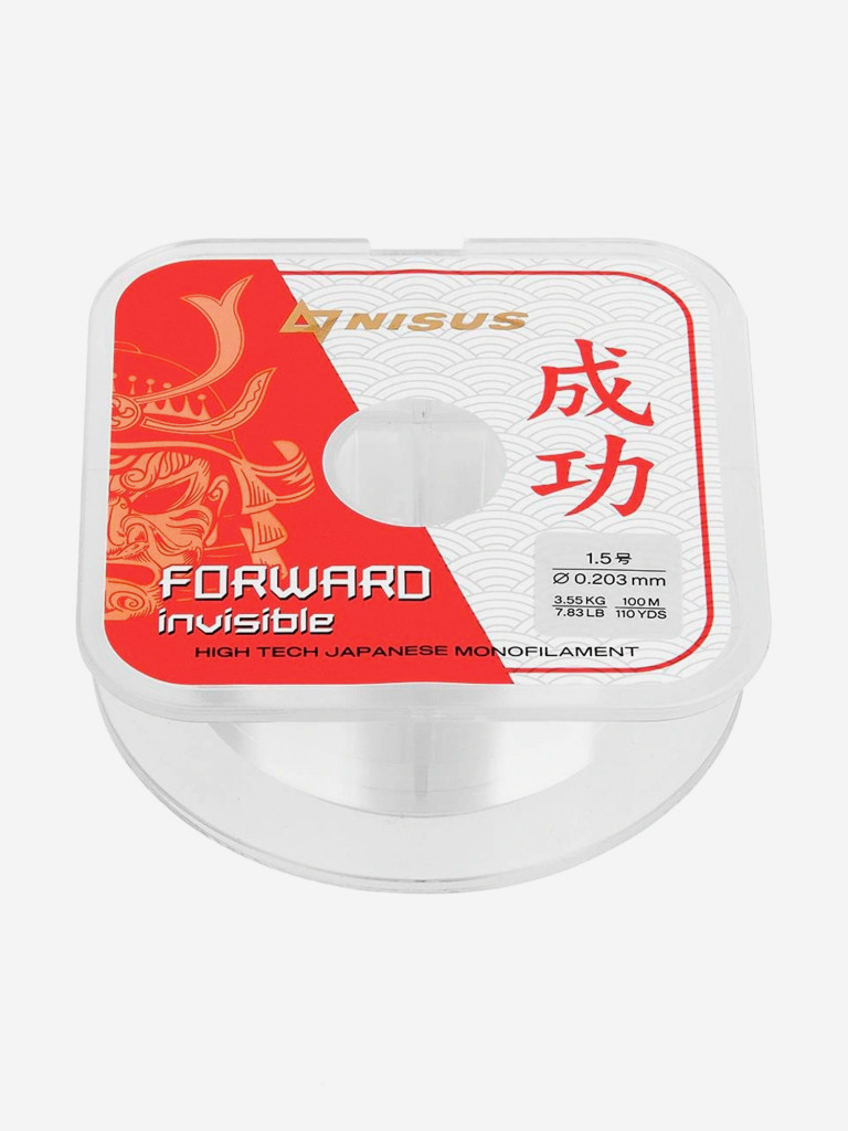 Леска для рыбалки Nisus FORWARD Invisible Nylon 0,203мм, 100м, 3,55кг, прозрачный