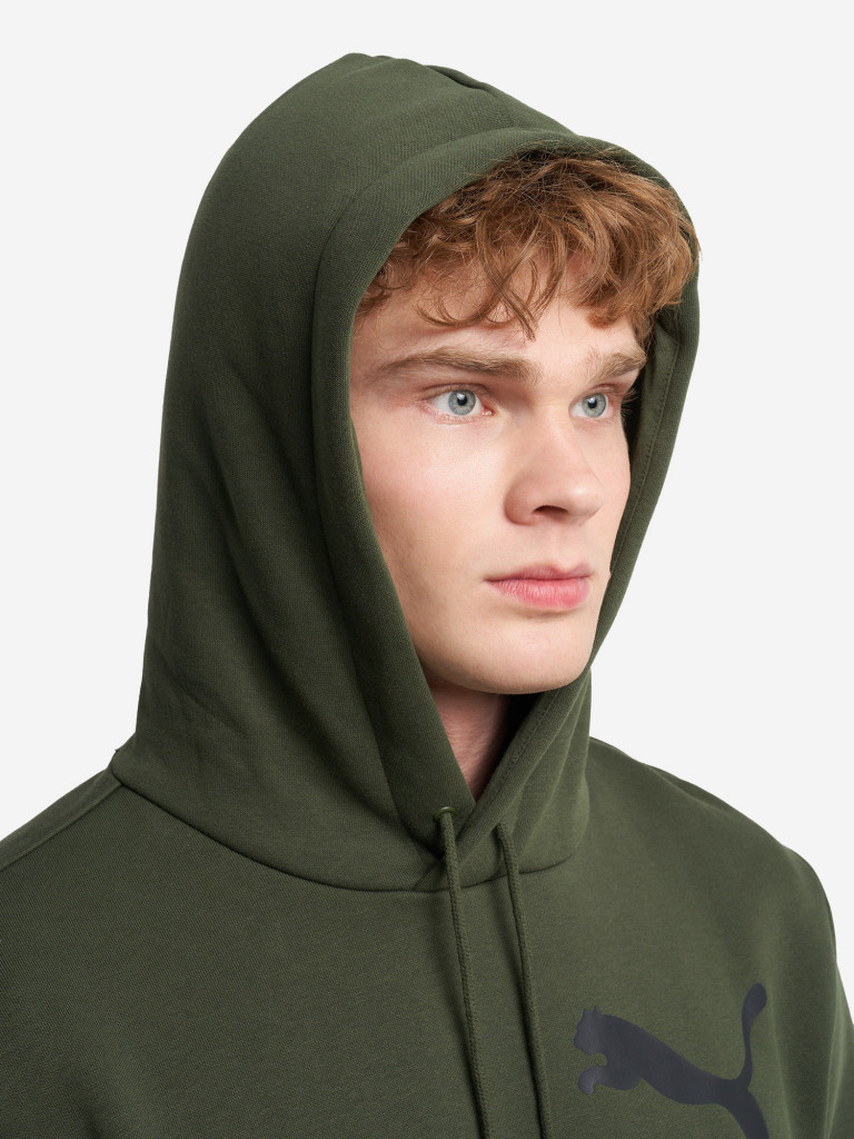 Худи мужское PUMA Ess Big Logo Varsity Green