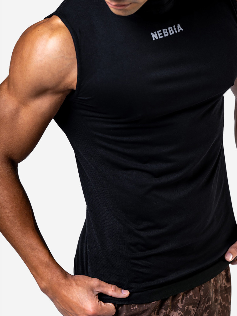 Майка мужская спортивная NEBBIA Seamless Tank POWER 899 Black
