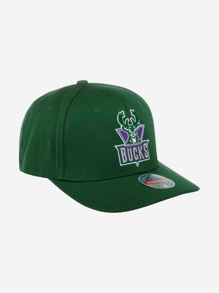 Бейсболка MITCHELL NESS HHSS3260-MBUYYPPPGREN Milwaukee Bucks NBA (зеленый)