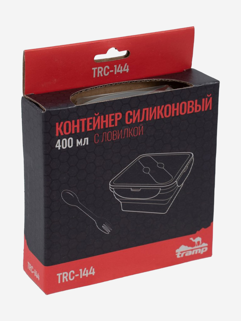 Контейнер Tramp силиконовый с ловилкой 400 мл