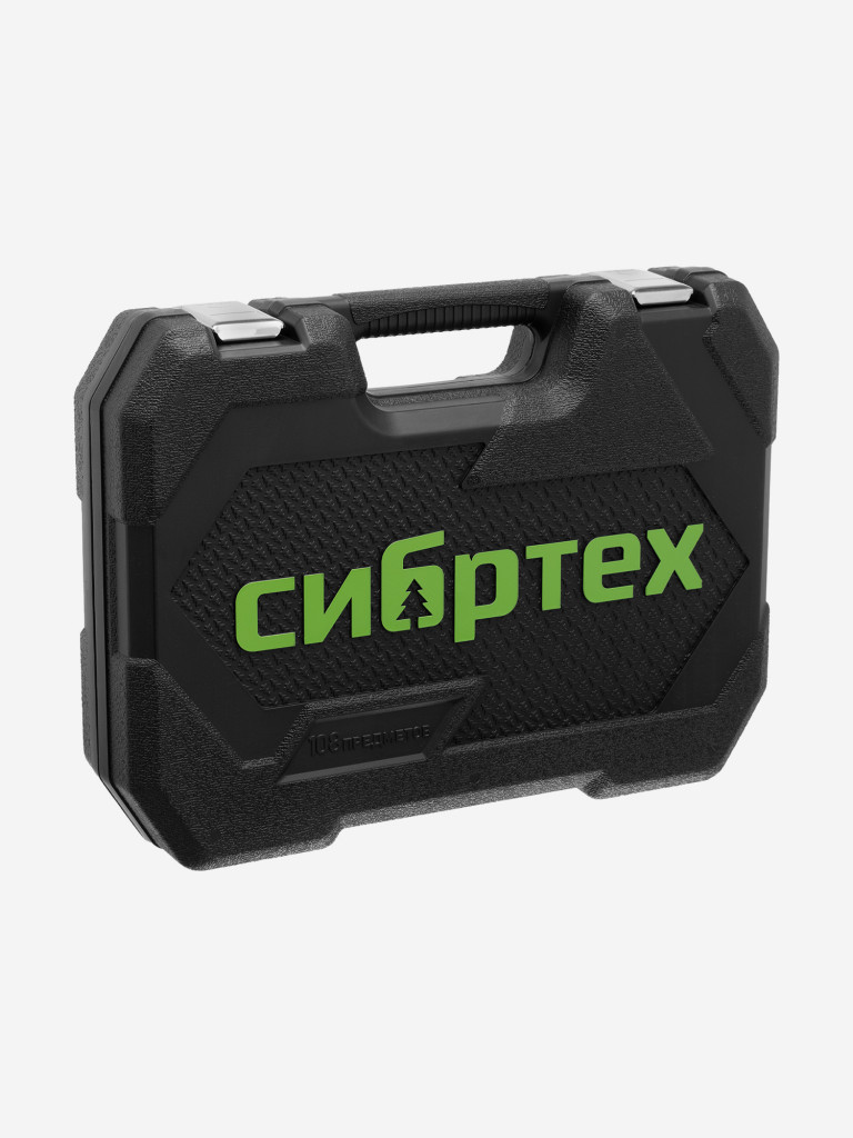 Набор инструментов, 1/2", 1/4", 108 предметов// Сибртех