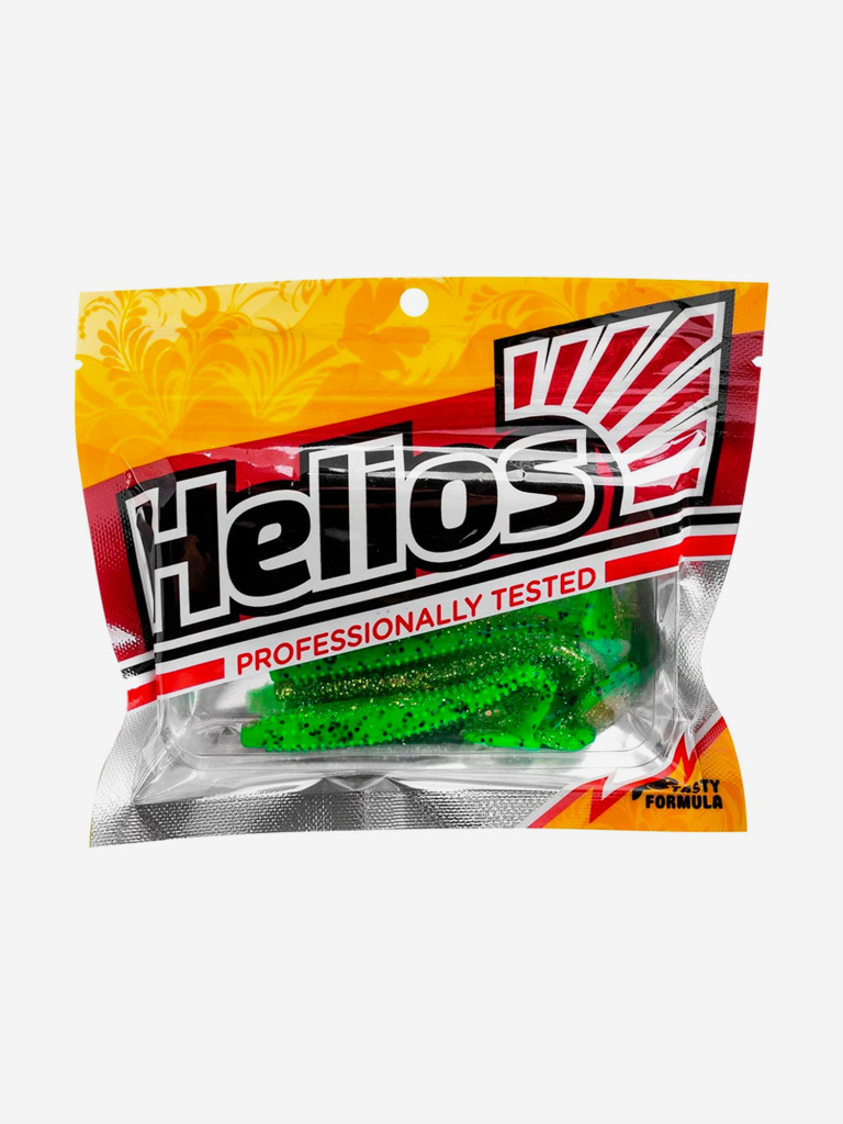 Мягкая приманка Helios Shaggy, 5,12" / 13 см, Green Peas, 5 штук (HS-18-051)