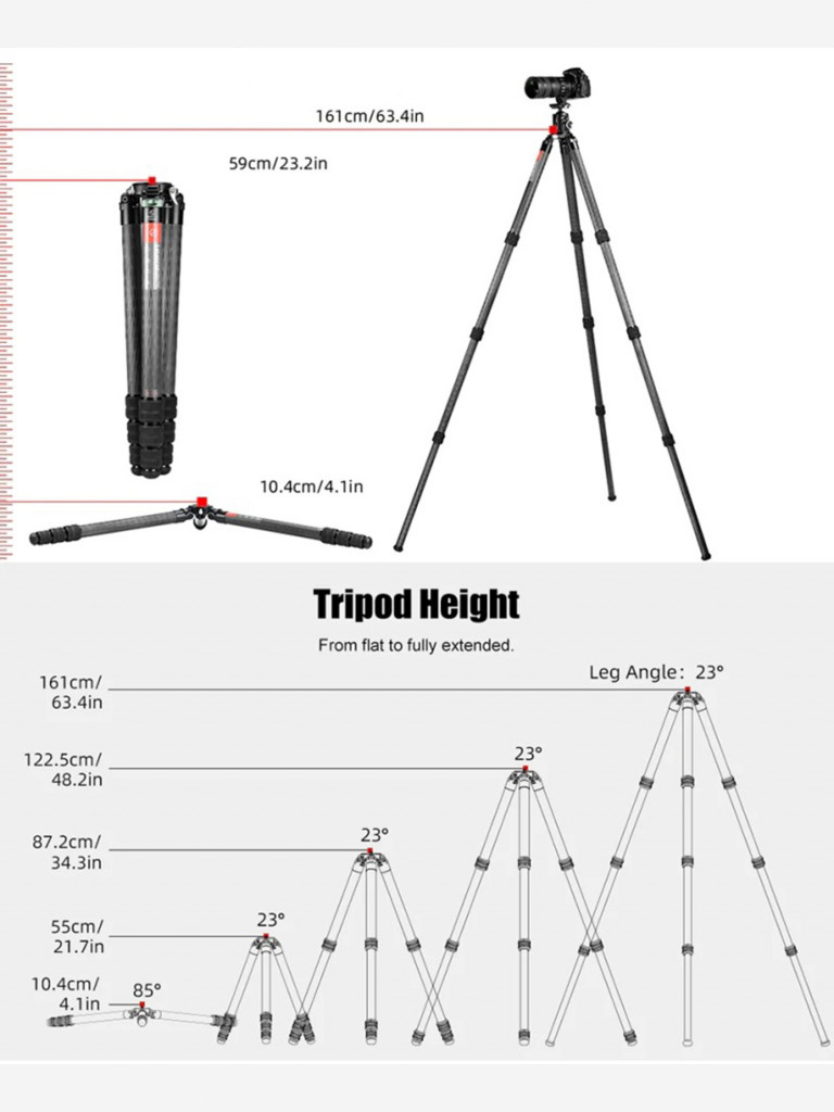 Штатив карбоновый Sunwayfoto T4040CM серия Master