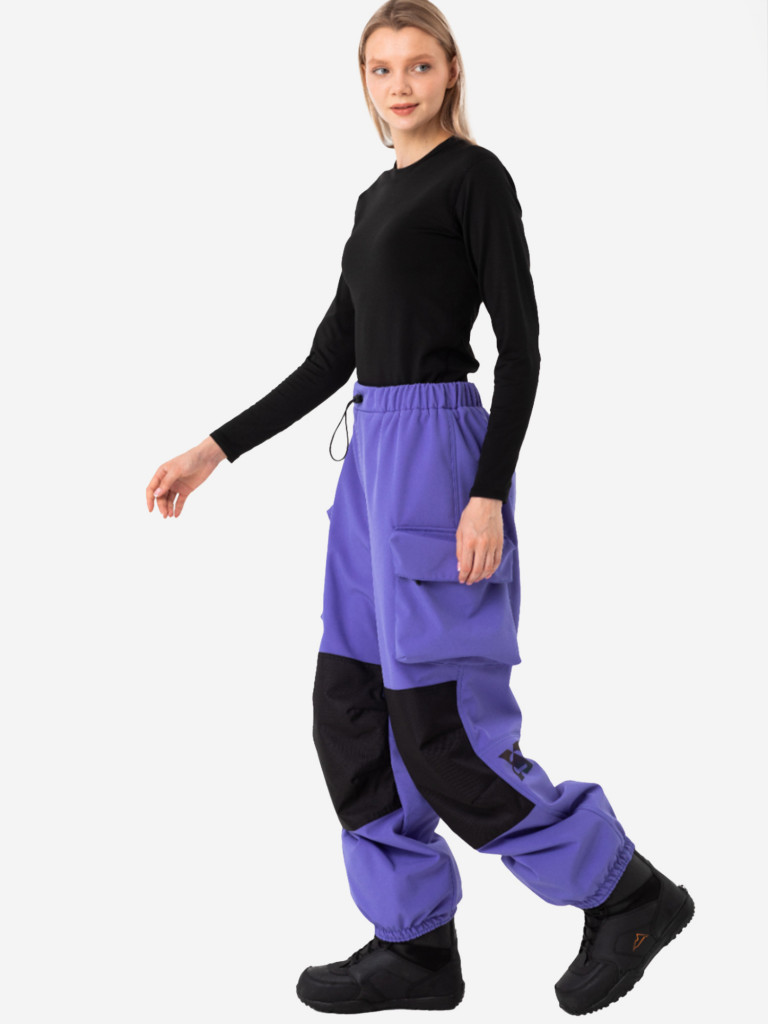 Брюки горнолыжные сноубордические XVOYA фиолетовые