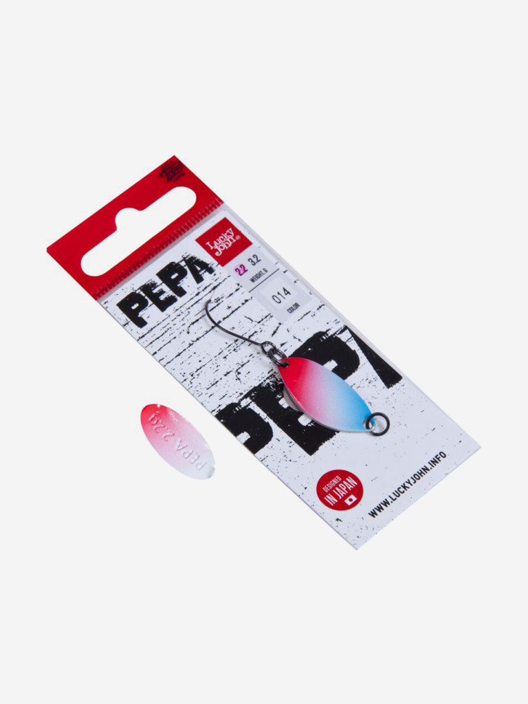 Блесна колеблющаяся Lucky John PEPA, длина 25 мм, вес 02,2г