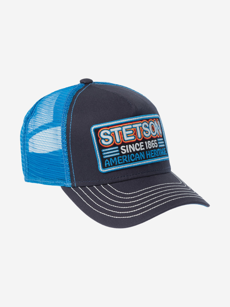 Бейсболка с сеточкой STETSON 7761182K TRUCKER CAP GLOW IN THE DARK (синий)